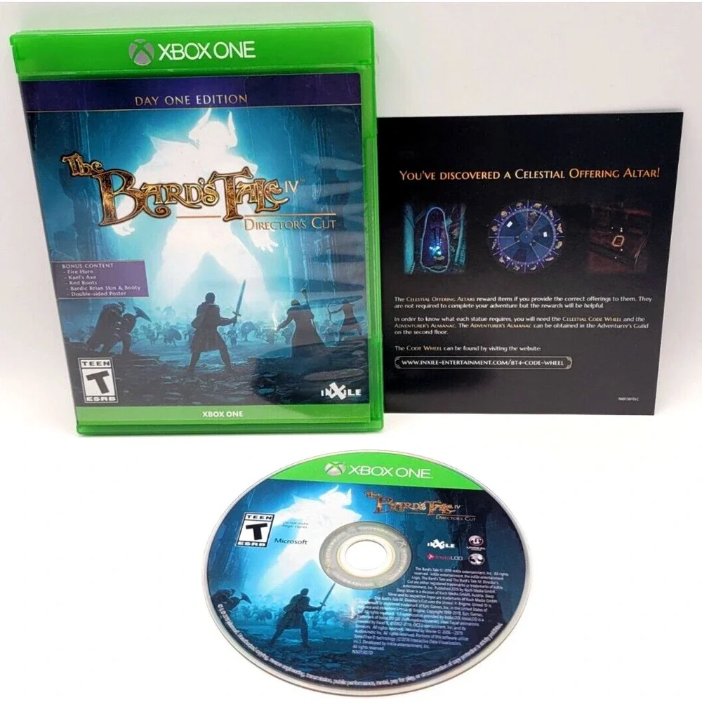 The Bard's Tale IV Director's Cut XBOX One Game CIB Complete In Box‎